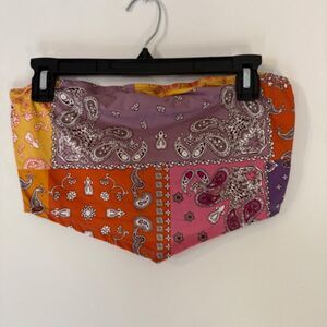 Bandana Print Bandeau Top